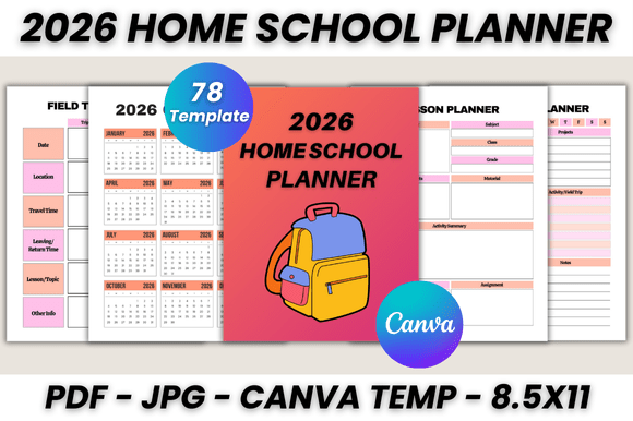 2026 Home School Planner Canva Template: A Complete System for Organized Learning