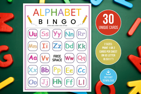 Alphabet Bingo Game Kids Learning Fun: Engaging Early Literacy Through Play