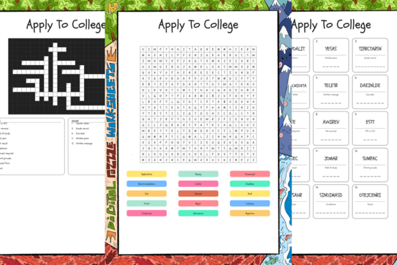 Apply to College Word Search & Scramble: Boost Learning Through Play