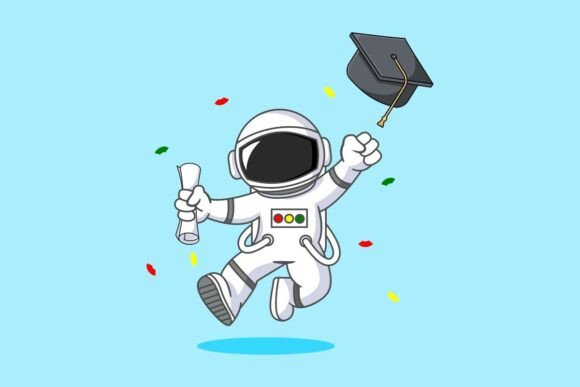 Astronaut Graduation Celebration Achieve