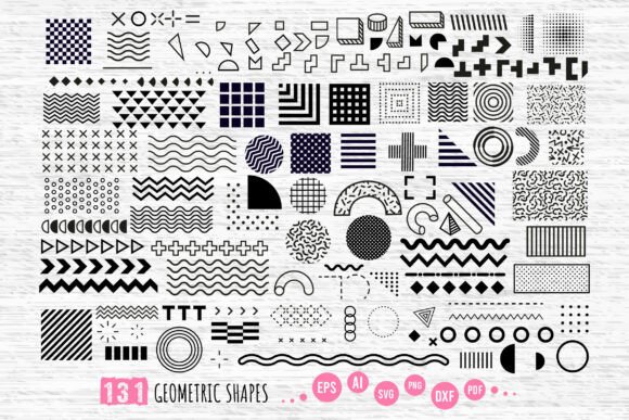 Basic Circular Geometric Shapes SVG Set