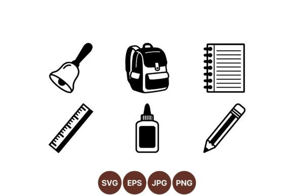 Black School Supplies Svg Design: A Versatile Tool for Modern Creators