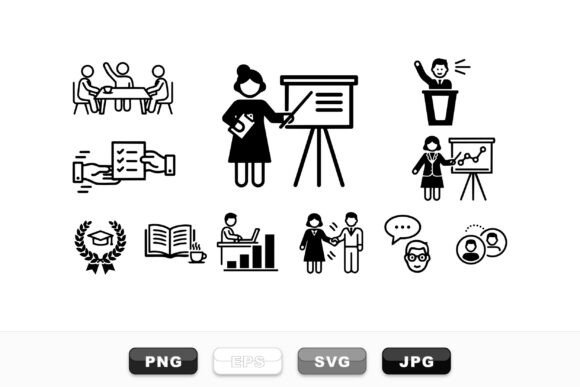 Business Meeting Icons Pack: A Modern Design Solution for Professionals