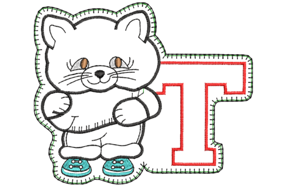 Cat with Letter “T” Embroidery Design: A Practical Evaluation