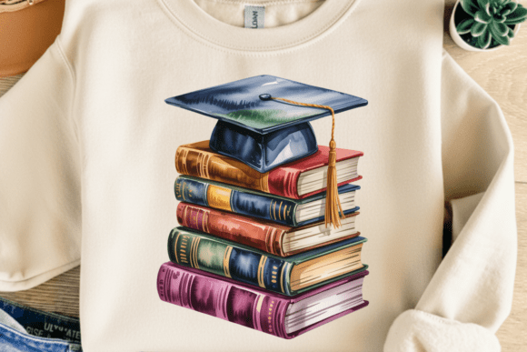 Celebrate Academic Success with the Ultimate Graduation Books PNG Design