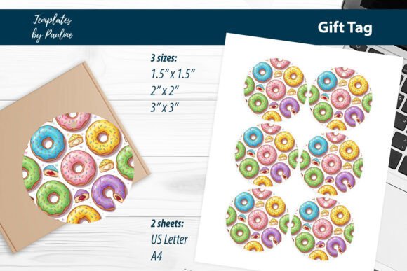 Donut Baby Shower Gift Tags Printable