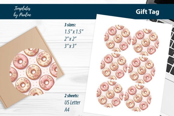 Donut Wedding Favor Gift Tags Printable