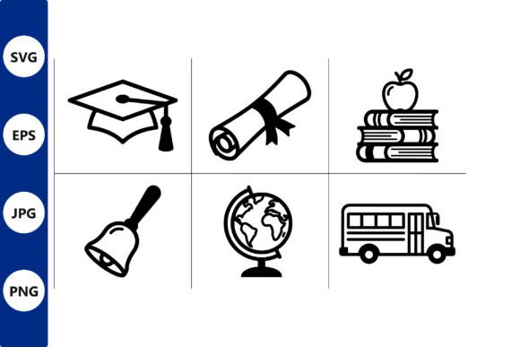 Education Icon Grid: A Versatile Toolkit for Creators and Educators