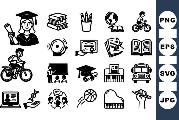 Education Icon Vector Pack: A Visual Toolkit for Modern Learning Brands
