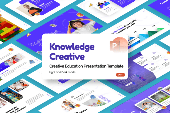 Elevating Learning with the Education Knowledge Creative PowerPoint Template