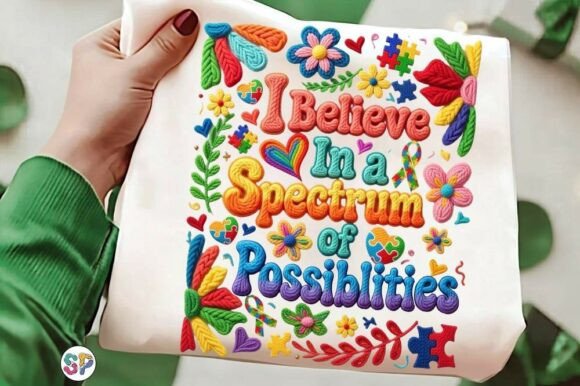 Faux Yarn Autism Floral Puzzle Shirt PNG: A Creative Design for Awareness and Expression