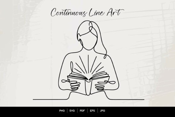 Woman Reading Book Line Art: The Ultimate Minimalist Decor Solution